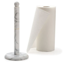 White Marble Paper Towel Holder